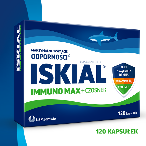 Iskial MAX + Czosnek, kapsułki, 120 szt.