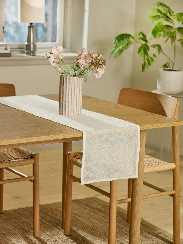 BREI Løber BREI 30x140 hvid/natur