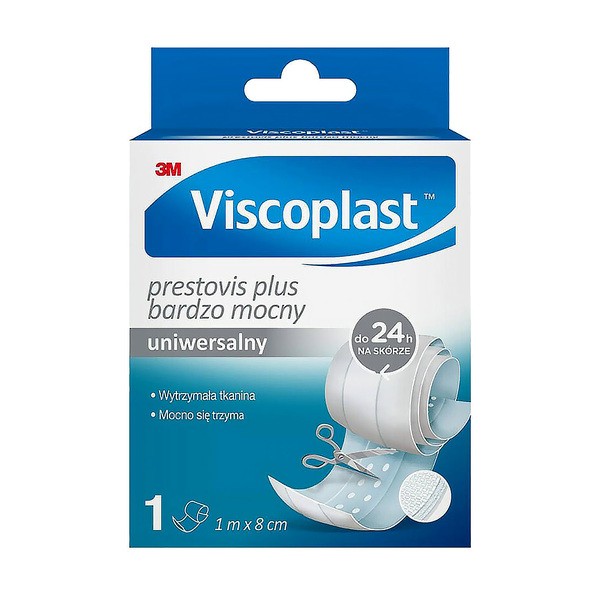 Viscoplast Prestovis Plus Bardzo Mocny, plaster do cięcia, 1 m x 8 cm, 1 szt.