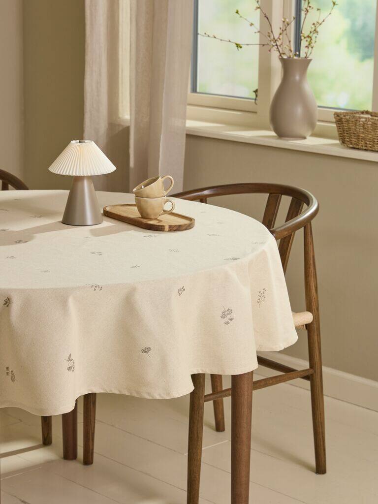 ENGFIOL dug Ø160 beige-grå