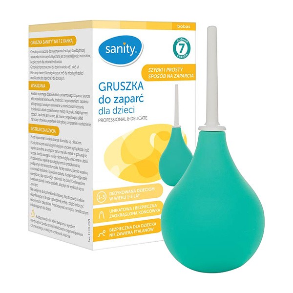 Sanity, gruszka z kanką (nr 7), dla dzieci, 1 szt.