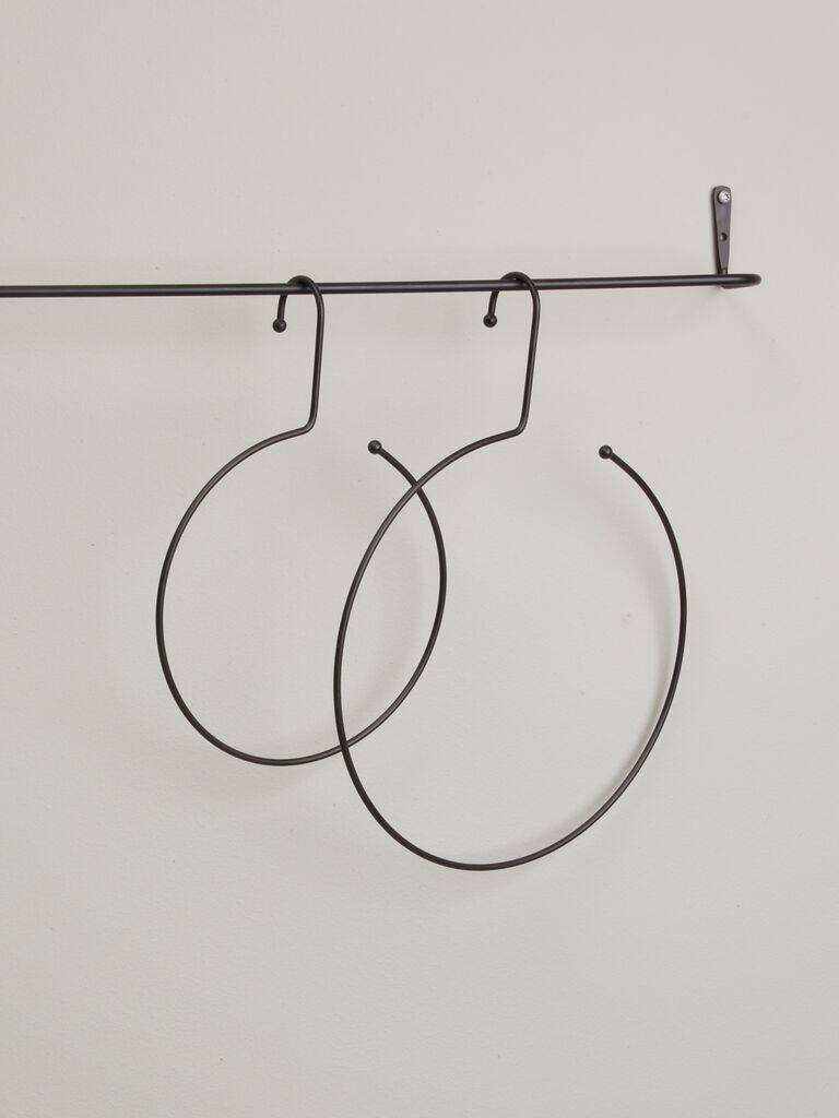 ILSBO ILSBO håndklædeholder med 2 ringe, sort