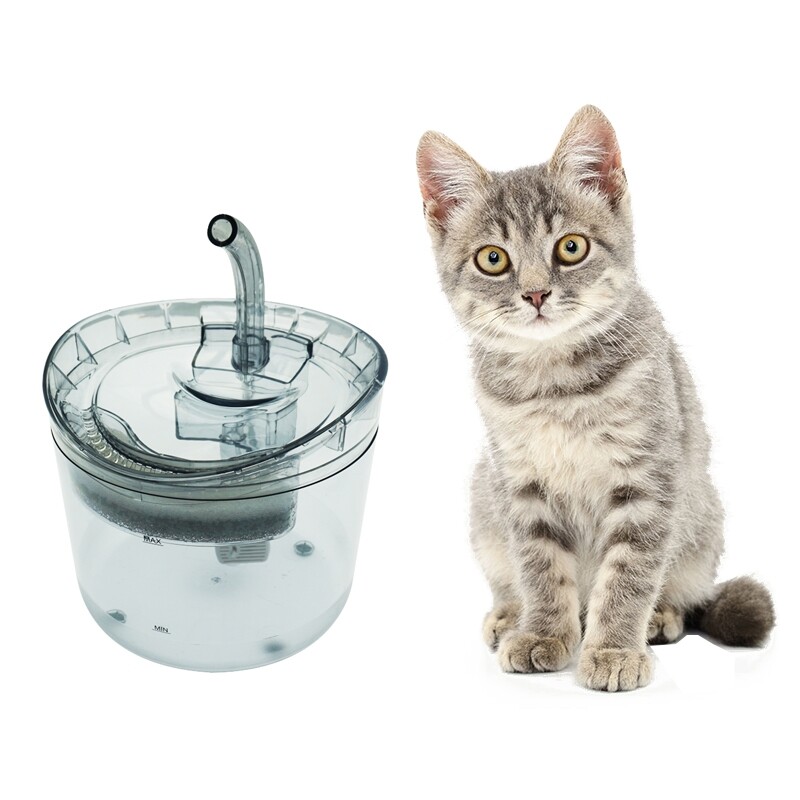 Automatic Cat Water Fountain With Faucet Mute Dog Water Dispenser Transparent Filter Water Feeder Pet Sensor Drinking Dispenser