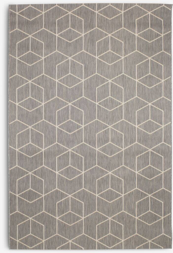 BALSATRE BALSATRE tæppe 160x230 grå og hvid