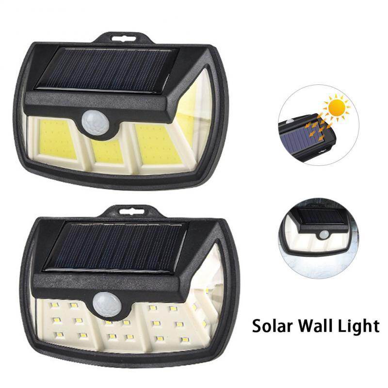 Lampe murale solaire étanche à détecteur de mouvement PIR 68 COB pour jardin extérieur