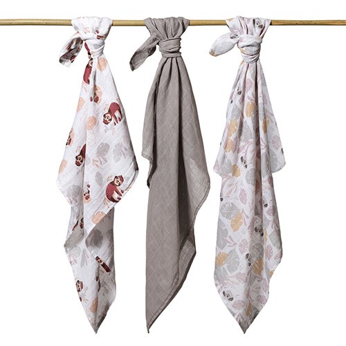 Babyono, Pieluszki muślinowe 358/10, 3 szt.