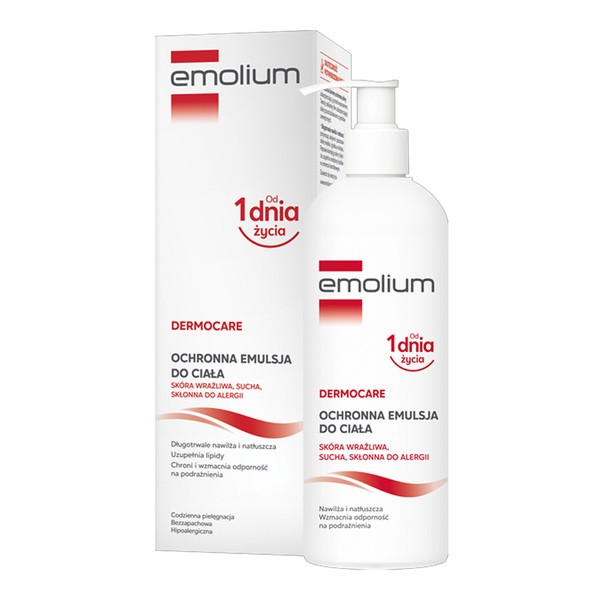 Emolium Dermocare, emulsja do ciała, 400 ml