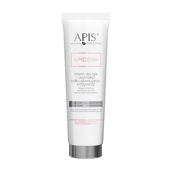 Apis Apiderm, odbudowująco-odżywczy krem do rąk i paznokci, 100 ml