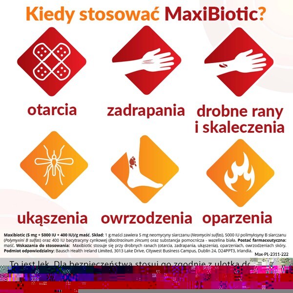 Maxibiotic, maść, 5 g, tuba