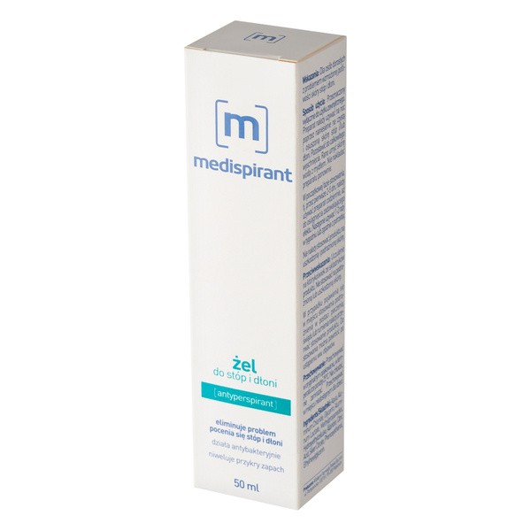 Medispirant, żel do stóp i dłoni antyperspirant, 50 ml