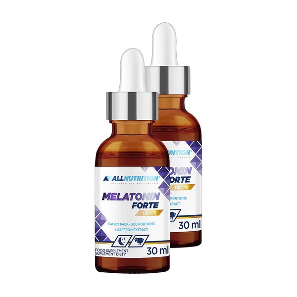 Zestaw 2 x Allnutrition Melatonin Forte drops, krople, 30 ml