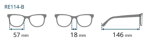 Brilo, okulary do czytania, moc +1,50, unisex, model RE 114B