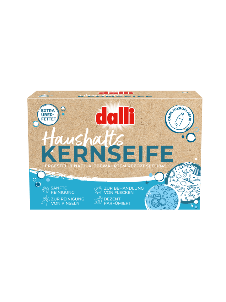 DALLI-WERKE Haushalts-Kernseife 125g | Dezent parfümiert | Ohne Mikroplastik günstig kaufen onesize