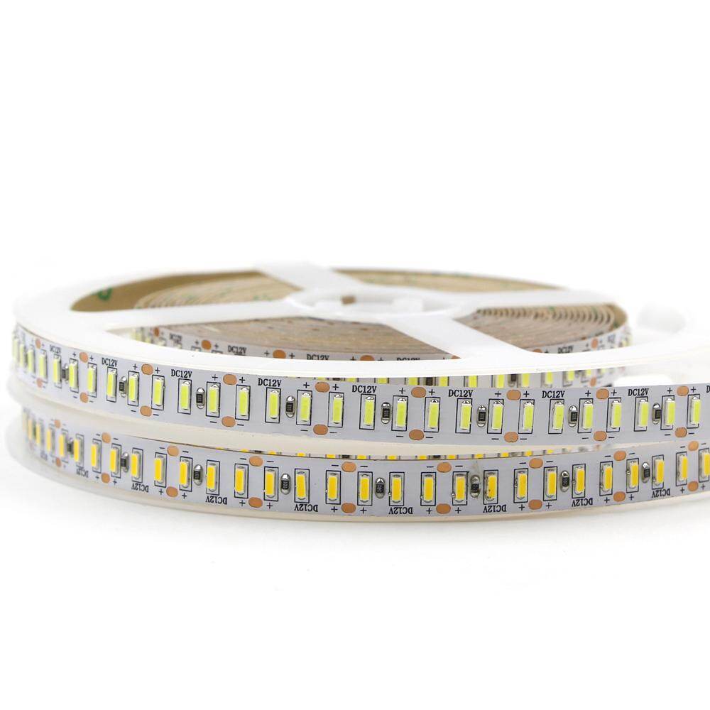 Fita de LED de 5 metros, 3014 4014 SMD, 204 LEDs/m, super brilhante, à prova d'água (IP67), branca/branca quente, flexível, ideal para decoração de Natal.