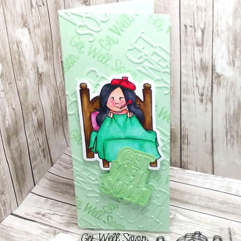 Stephie Doll Sick in Bed Clear Stamp Set