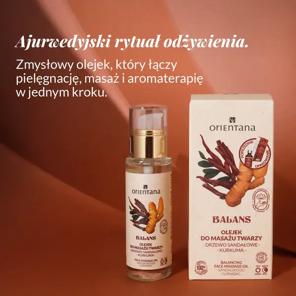 Orientana Balans, olejek do masażu twarzy, 30 ml