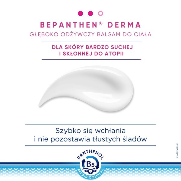 Bepanthen Derma, balsam głęboko odżywczy do ciała, 400 ml