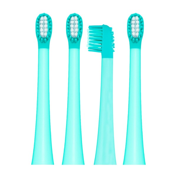 Vitammy Little Dino, końcówki do szczoteczki, green, 4 szt.