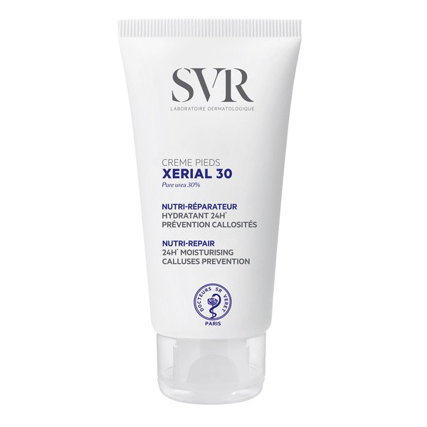 SVR Xerial 30 Creme Pieds, odżywczo-regenerujący krem do stóp, 50 ml
