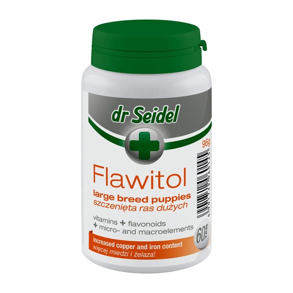Dr Seidel Flawitol dla szczeniąt ras dużych, tabletki, 60 szt.