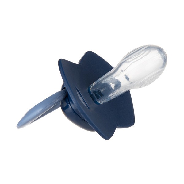 Canpol Babies Gold, smoczek silikonowy Light touch, symetryczny 6-18 m, niebieski, 2 szt.