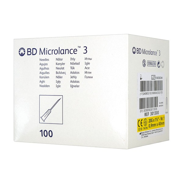 Igła, 0,9, 40 mm, 100 szt (Dickinson)