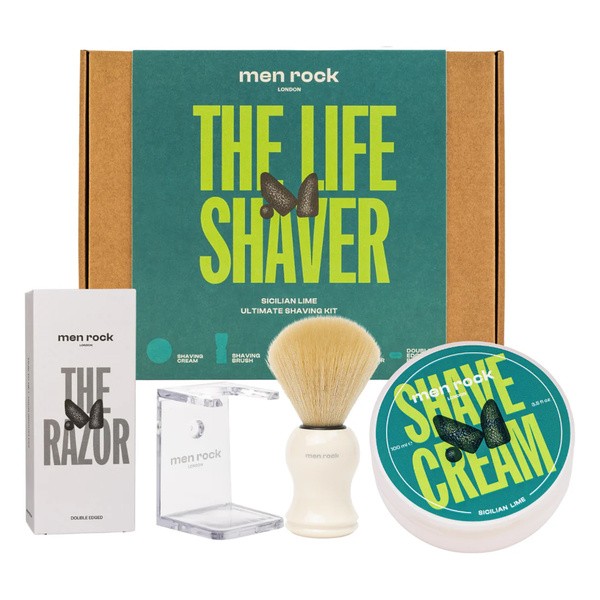 Men Rock Classic Shaving Gift Set Sicilian Lime, zestaw upominkowy do golenia, 1 szt.