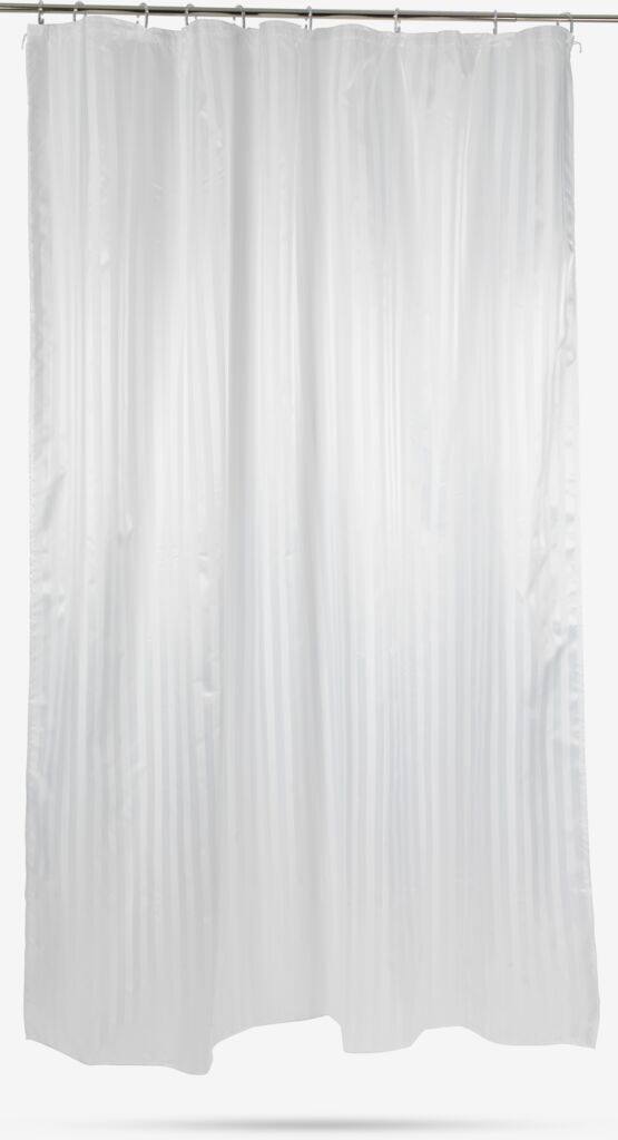 ANEBY guld badeforhæng ANEBY 180x200cm hvid KRONBORG