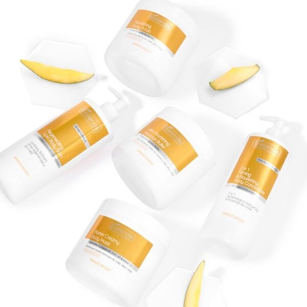 Bielenda Professional Mango Boost, ultra-odżywcze masło do masażu ciała, dłoni i stóp, 500 ml