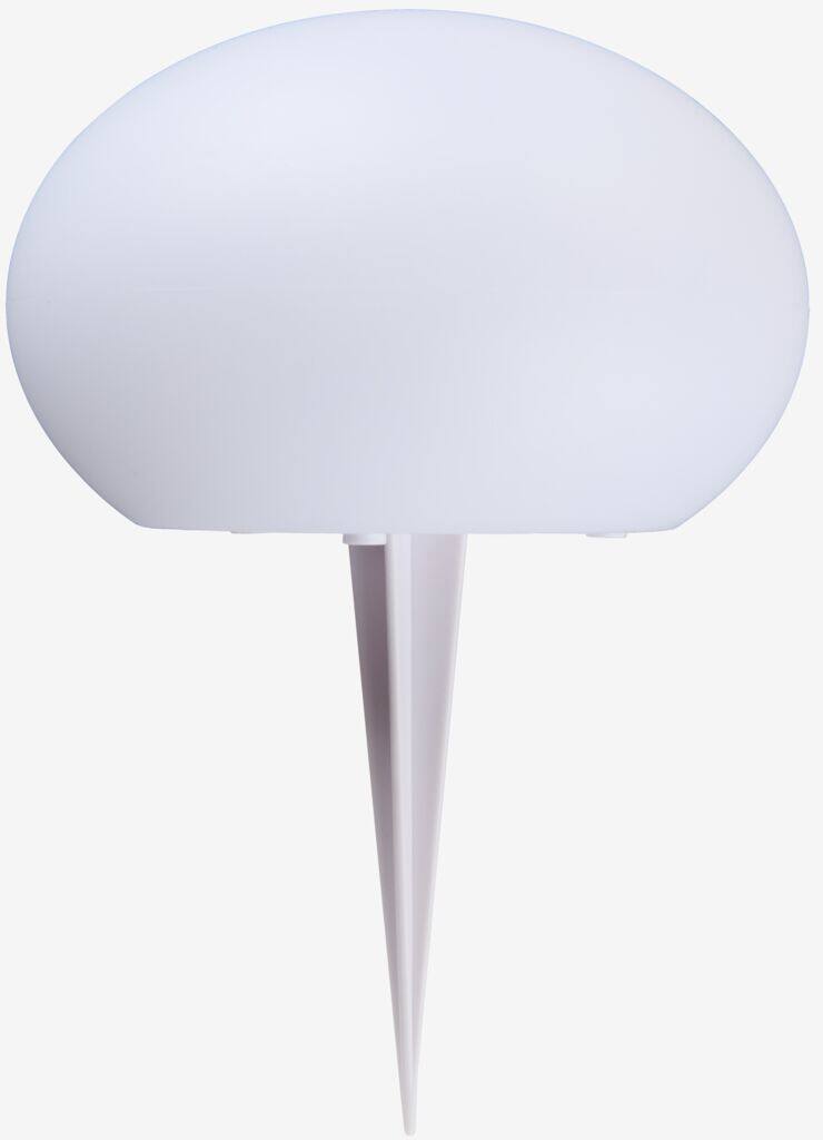 HAVESANGER Solcellelampe HAVESANGER Ø15xH10cm hvid