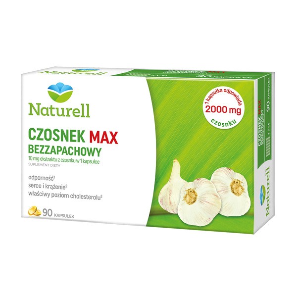 Naturell Czosnek Max Bezzapachowy, kapsułki, 90 szt.