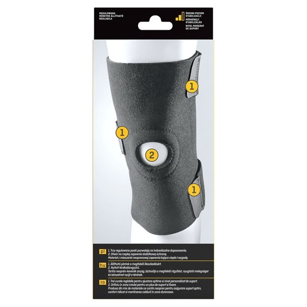 Futuro Basic Sport, regulowana opaska na kolano, czarna, 1 szt.