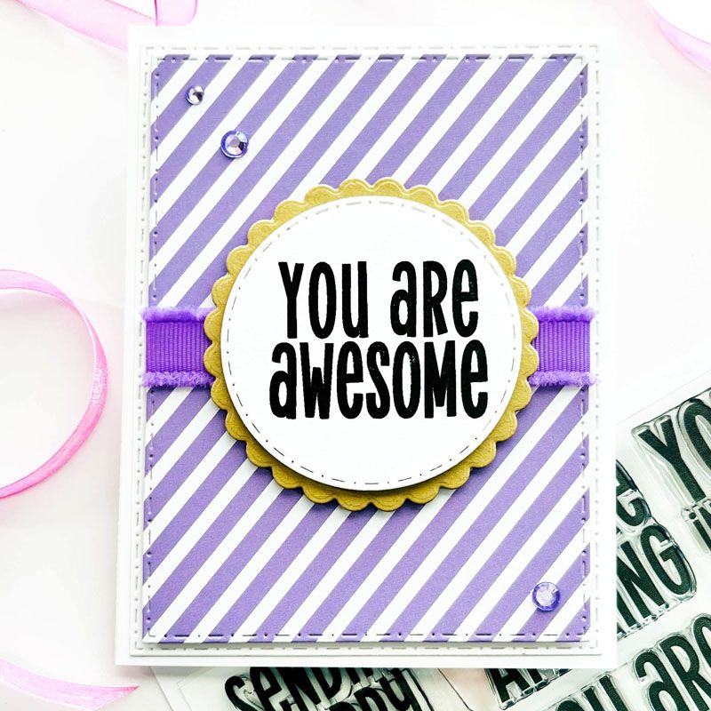 Bold Inspirations Clear Stamp Set 8 Stamps