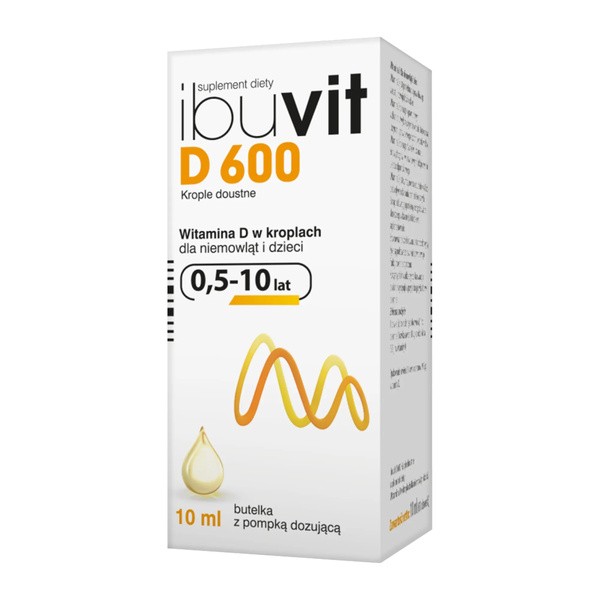 Ibuvit D 600, krople doustne, 10 ml