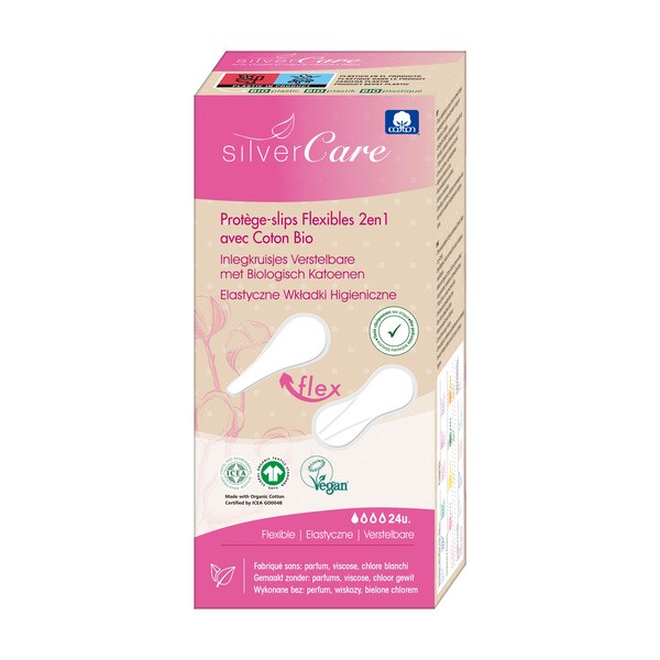 Silver Care, elastyczne wkładki higieniczne, 24 szt.