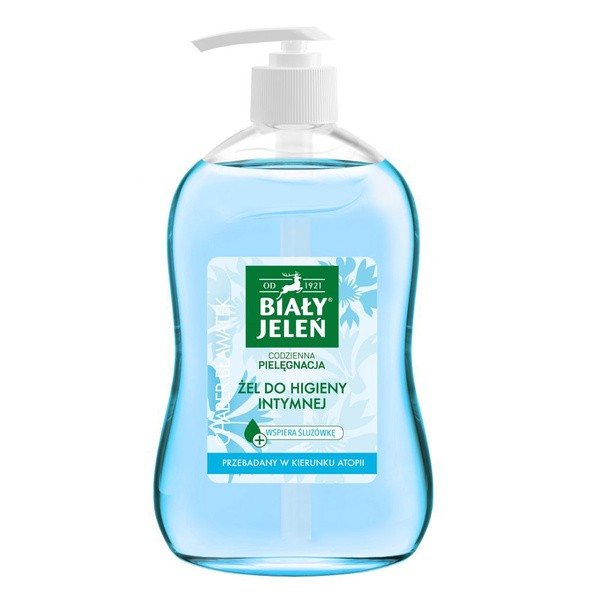 Biały Jeleń, żel do higieny intymnej, hipoalergiczny, bławatek, 500 ml