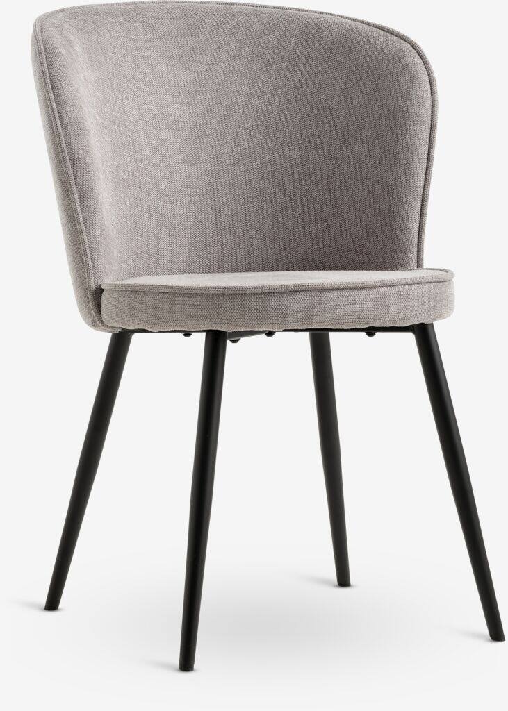 RISSKOV RISSKOV spisestuestol lysegråt stof/sort