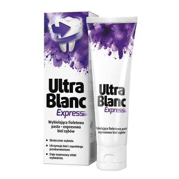 UltraBlanc Express, fioletowa wybielająca pasta do zębów, 75 ml