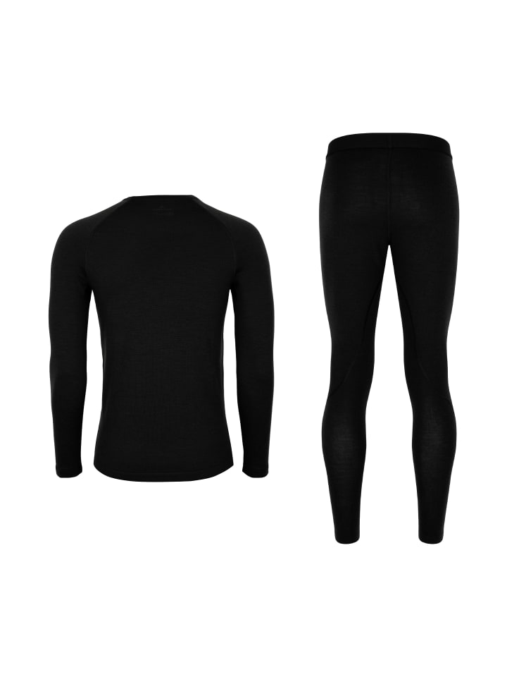 DANISH ENDURANCE Baselayer-Set Merino Baselayer in schwarz günstig kaufen