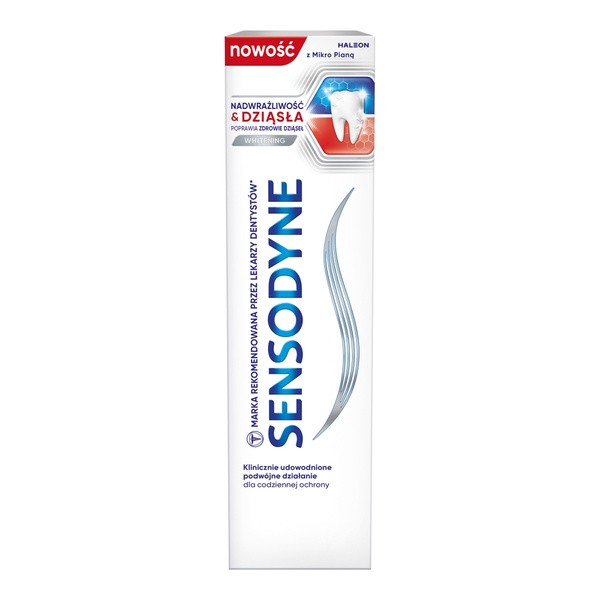 Sensodyne Nadwrażliwość & Dziąsła Whitening, pasta do zębów, 75 ml