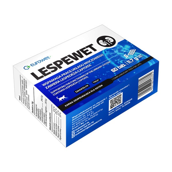 Lespewet, karma uzupełniająca dla kotów, tabletki, 60 szt. (5 blistrów)