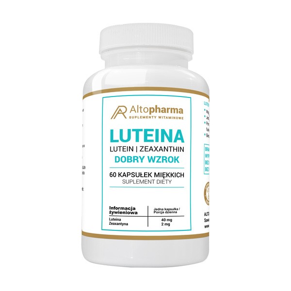 Luteina 40 mg, Dobry wzrok, kapsułki miękkie, 60 szt.