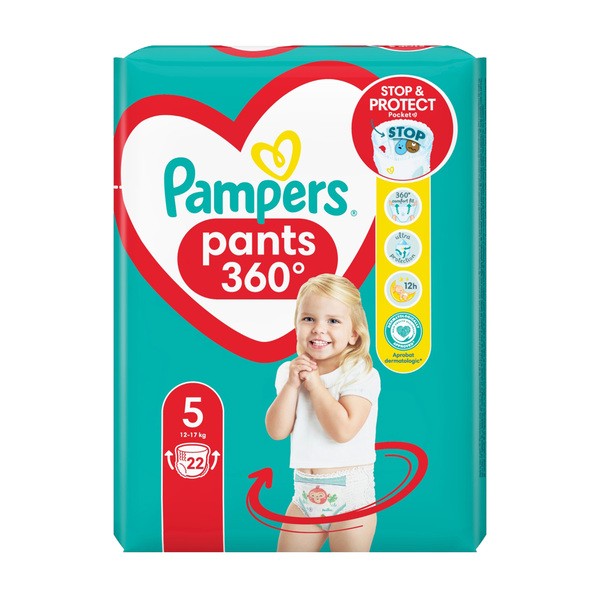 Pampers Pants 5 (12−17 kg), pieluchomajtki jednorazowe, 22 szt.