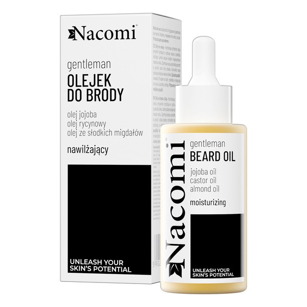 Nacomi Gentleman, nawilżający olejek do brody i zarostu, 40 ml