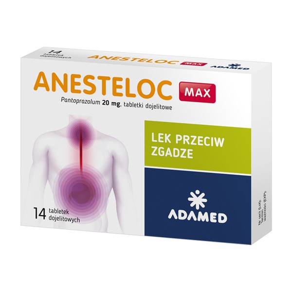 Anesteloc Max, 20 mg, tabletki dojelitowe, 14 szt.