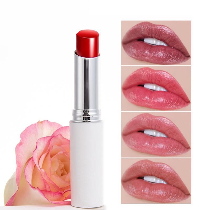 Batom Líquido Natural à Prova d'Água Hidratante Matte Perolado Espelhado em 8 Cores, Bálsamo Labial Rosa, Maquiagem para Lábios, Cosméticos TSLM1