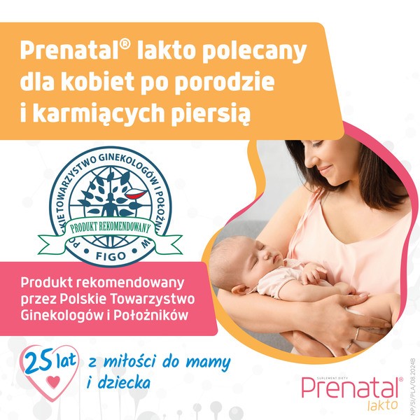 Prenatal Lakto, kapsułki miękkie + kapsułki twarde, 30 szt. + 30. szt.