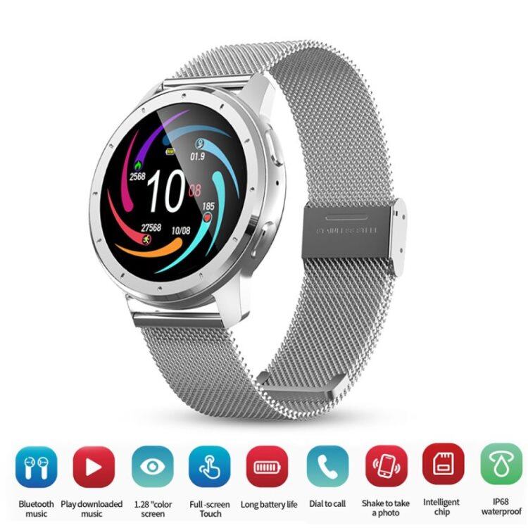 Orologio intelligente MX11 con Bluetooth, chiamate e musica, modalità multi-sport, monitoraggio della frequenza cardiaca e del sonno, schermo touch completo, smartwatch per la salute