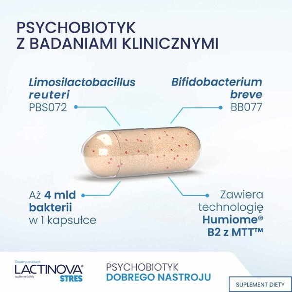 Lactinova stres, kapsułki, 28 szt.