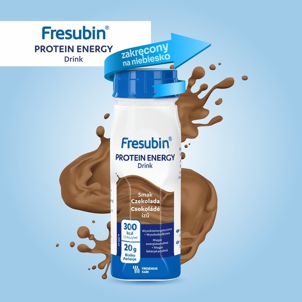 Fresubin Protein Energy Drink, płyn o smaku czekoladowym, 4 x 200 ml